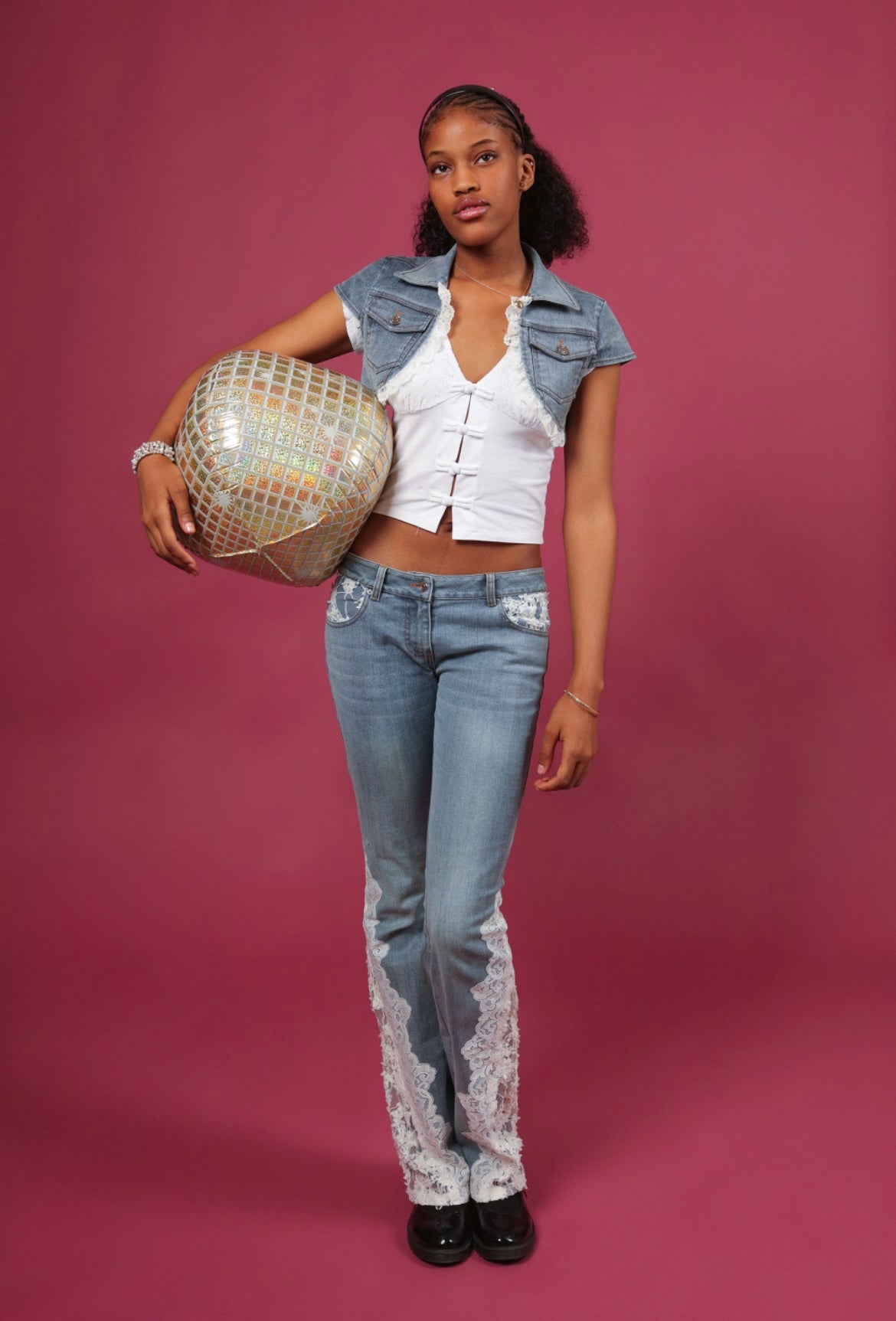 Lace jeans (pre order)